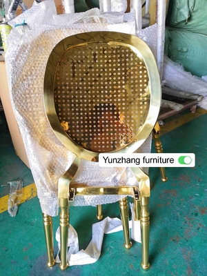 금 결혼식 연회 의자 스테인리스 W50xD65xH92cm 6.5KGS