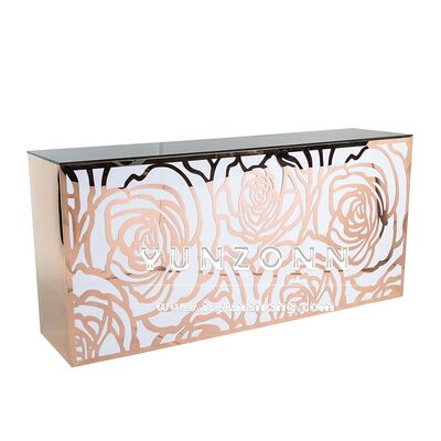 레스토랑 및 상업용 바를 위한 맞춤형 LED 바 카운터 (새 상품) - 로즈 디자인