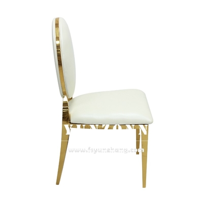 금 스테인리스 결혼식 의자 왕실 결혼식 의자 대여 W49xD53xH94cm