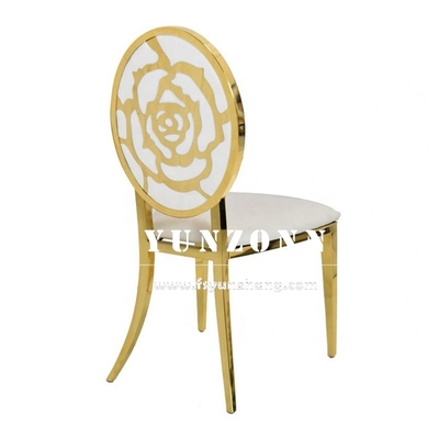 금 스테인리스 결혼식 의자 왕실 결혼식 의자 대여 W49xD53xH94cm