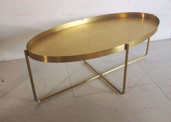 황금 금속 옆 탁자 커피용 탁자 D60xH50cm 201 스테인리스