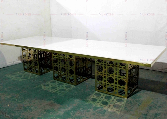 현대 호화스러운 큰 연회 작풍 식탁 MDF OEM 4000X1200X750mm