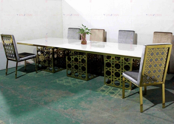 현대 호화스러운 큰 연회 작풍 식탁 MDF OEM 4000X1200X750mm
