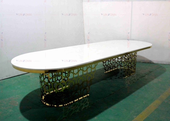 현대 호화스러운 큰 연회 작풍 식탁 MDF OEM 4000X1200X750mm