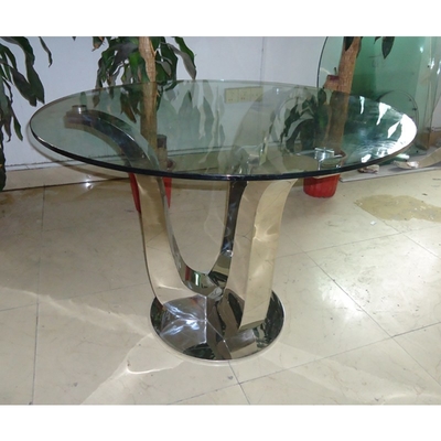 고대 Glam은 호화스러운 현대 식탁 D150XH75 유리제 정상 식탁