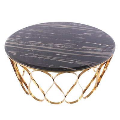 좋은 가격 대리석 표면 소재 중간 사이즈 스테인레스 강 중앙 테이블 40-50cm 온라인으로