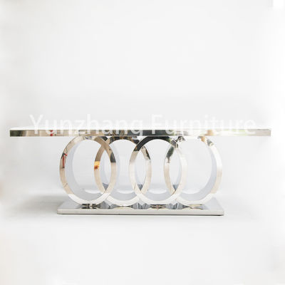 좋은 가격 두꺼운 바탕질 주택 가구와 우아한 네 서클 현대 식탁 온라인으로