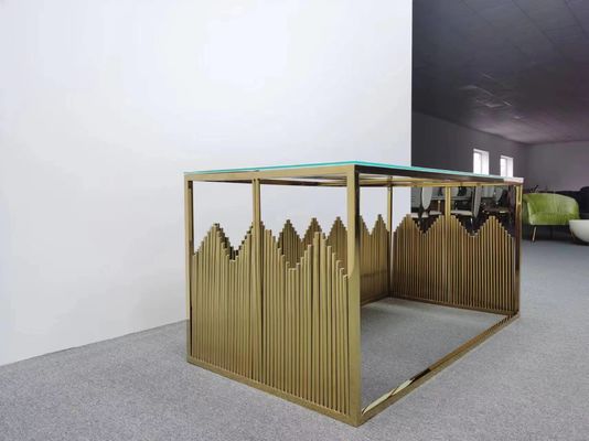 좋은 가격 새로운 모델 직사각형 스테인리스 스틸 파티 이벤트 금 웨딩 테이블 온라인으로