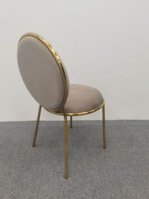 갈색 벨벳 식탁 의자 원 뒷 의자 값싼 원형 식탁과 의자