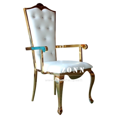 응접과 사건을 위한 우아한 강한 결혼식 연회 의자 금 구조