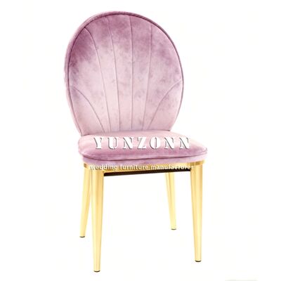 좋은 가격 공장 직송 럭셔리 웨딩 가구 호텔 레스토랑 금속 골든 스틸 다리 식탁 의자 온라인으로