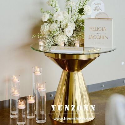 좋은 가격 스테인레스 스틸 커피 테이블 어린이 생일 이벤트 계획 장식 둥근 케이크 디스플레이 웨딩 장식 스탠드 온라인으로