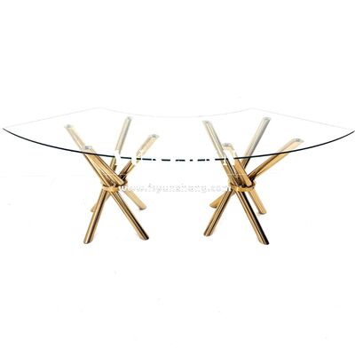 좋은 가격 다중 모양 선택 원 직사각형 타원형 뱀장어 스테인리스 스테인리스 식탁 베이스 결혼식 테이블 판매 온라인으로