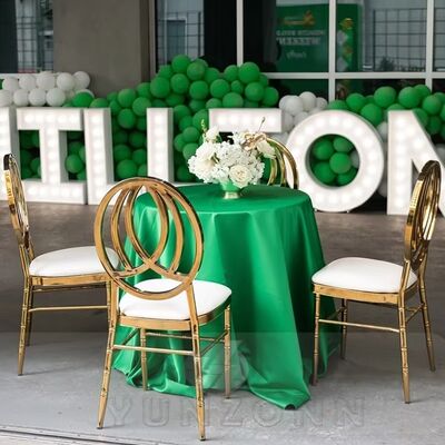 좋은 가격 이벤트, 웨딩, 호텔, 레스토랑, 야외 바용 럭셔리 골드 더블 링 오르빗 의자 - 스테인리스 스틸 대여 의자 온라인으로