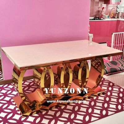 좋은 가격 모던 아우디 럭셔리 이탈리안 다이닝 테이블 (앤틱 대리석 상판, 스틸 및 메탈 소재, 주방, 호텔, 가정용 식당 사용) 온라인으로