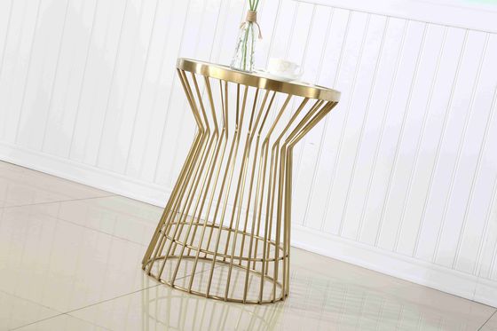 좋은 가격 사건 꾸미기를 위한 호화스러운 황금 스테인리스 결혼식 거울 케이크 테이블 온라인으로