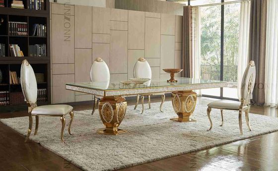 좋은 가격 10-12 Seaters를 가진 호화스러운 고귀한 분위기 결혼식 연회 테이블 본 식탁 온라인으로