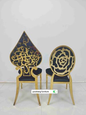 좋은 가격 사건 W50xD65xH92cm를 위한 스테인리스 결혼식 연회 의자 뒤 디자인 온라인으로